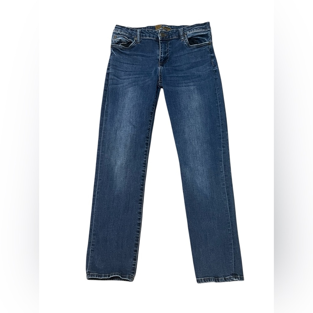 Kut from the Kloth Sz 10 Embroidered Inseam 29 Jeans Pants Tapered Stretch